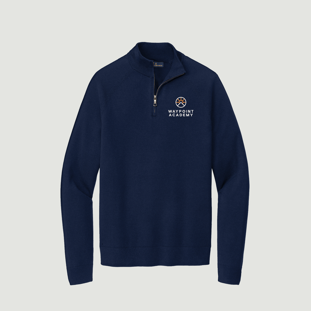 Brooks Brothers® Cotton Stretch 1/4-Zip Sweater