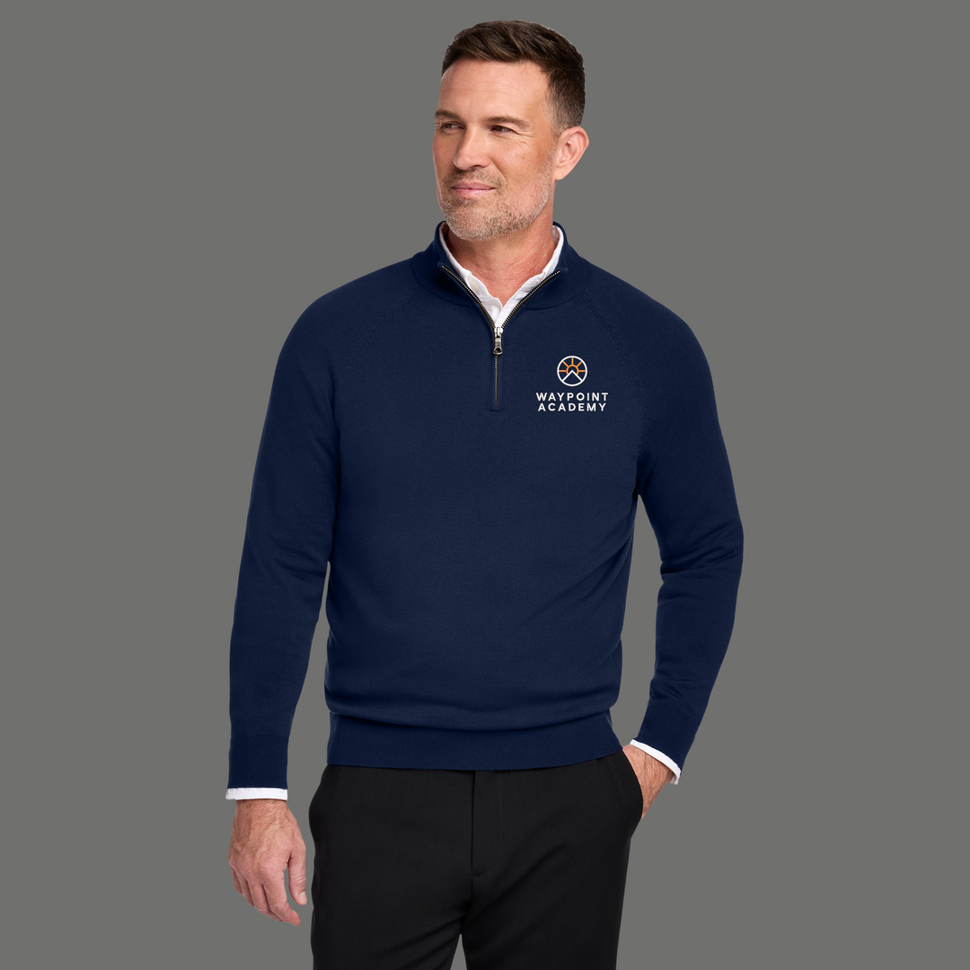 Brooks Brothers® Cotton Stretch 1/4-Zip Sweater